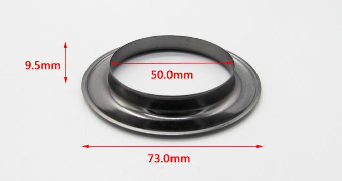 커튼 테이프 버클을 위한 73mm*50mm*9.5mm 금속 작은 구멍 반지는 휘장 막대를 눈 멀게 합니다